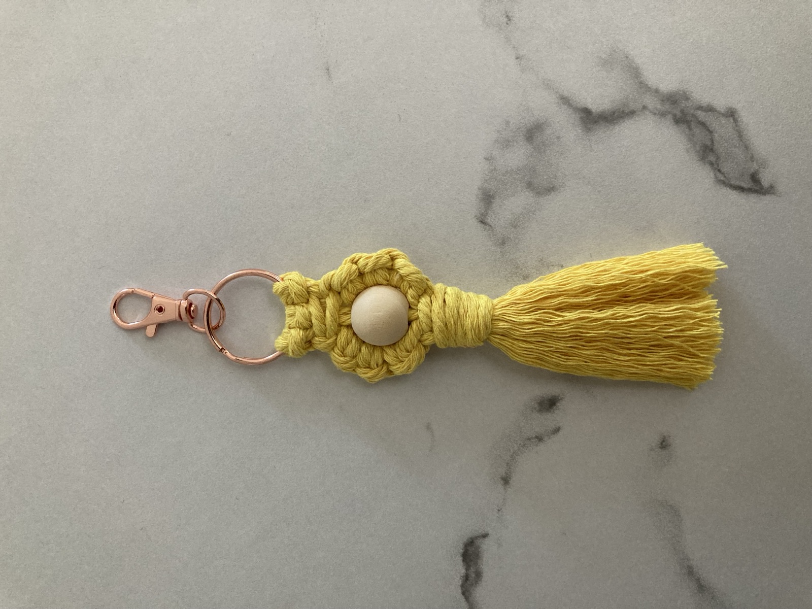 Macrame Flower Key Chain, photo 2